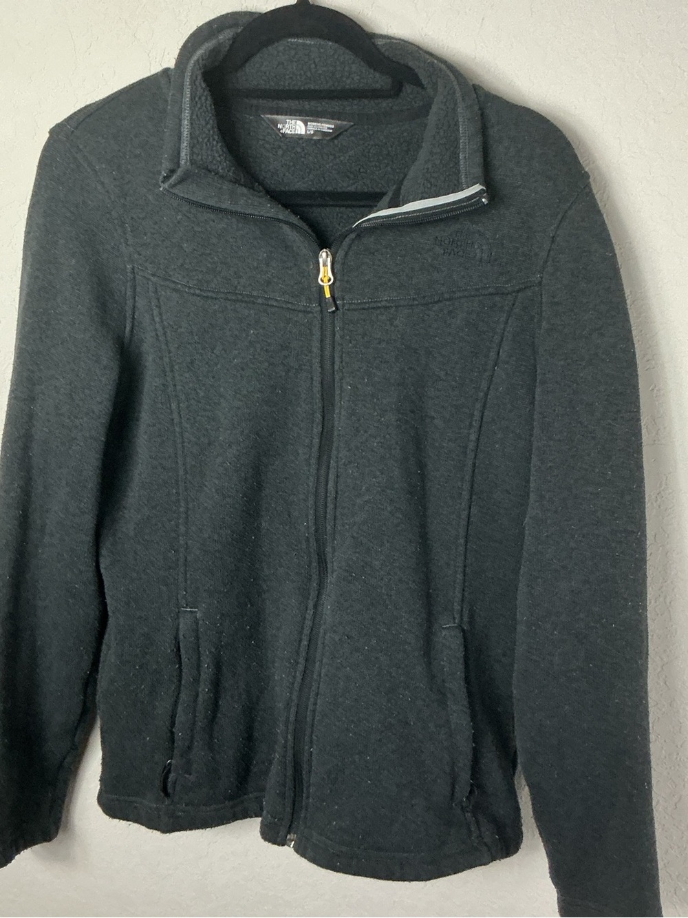 The North Face Womens Crescent Full Zip Sweater Knit Fleece Jacket Large